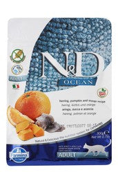 Farmina N&D Dry Food with Herring, Pumpkin & Orange for Adult Cats 300 gr