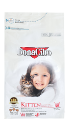 Bonacibo Dry Food with Chicken, Anchovy & Rice for Kittens (Up to 12 Months) 1.5 kg