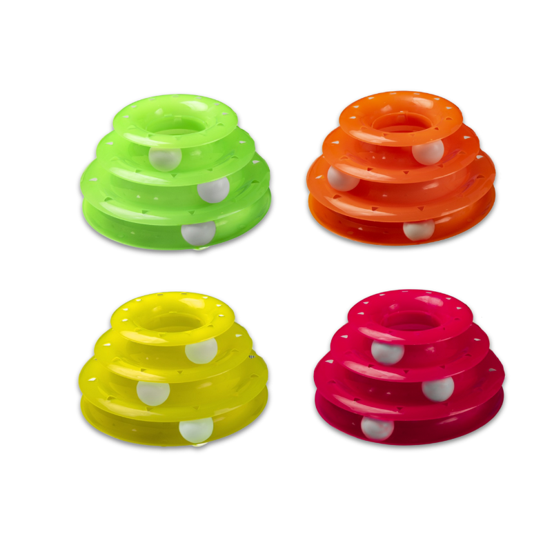 3 Floored Round Track Cat Toy (25CM * 20CM)