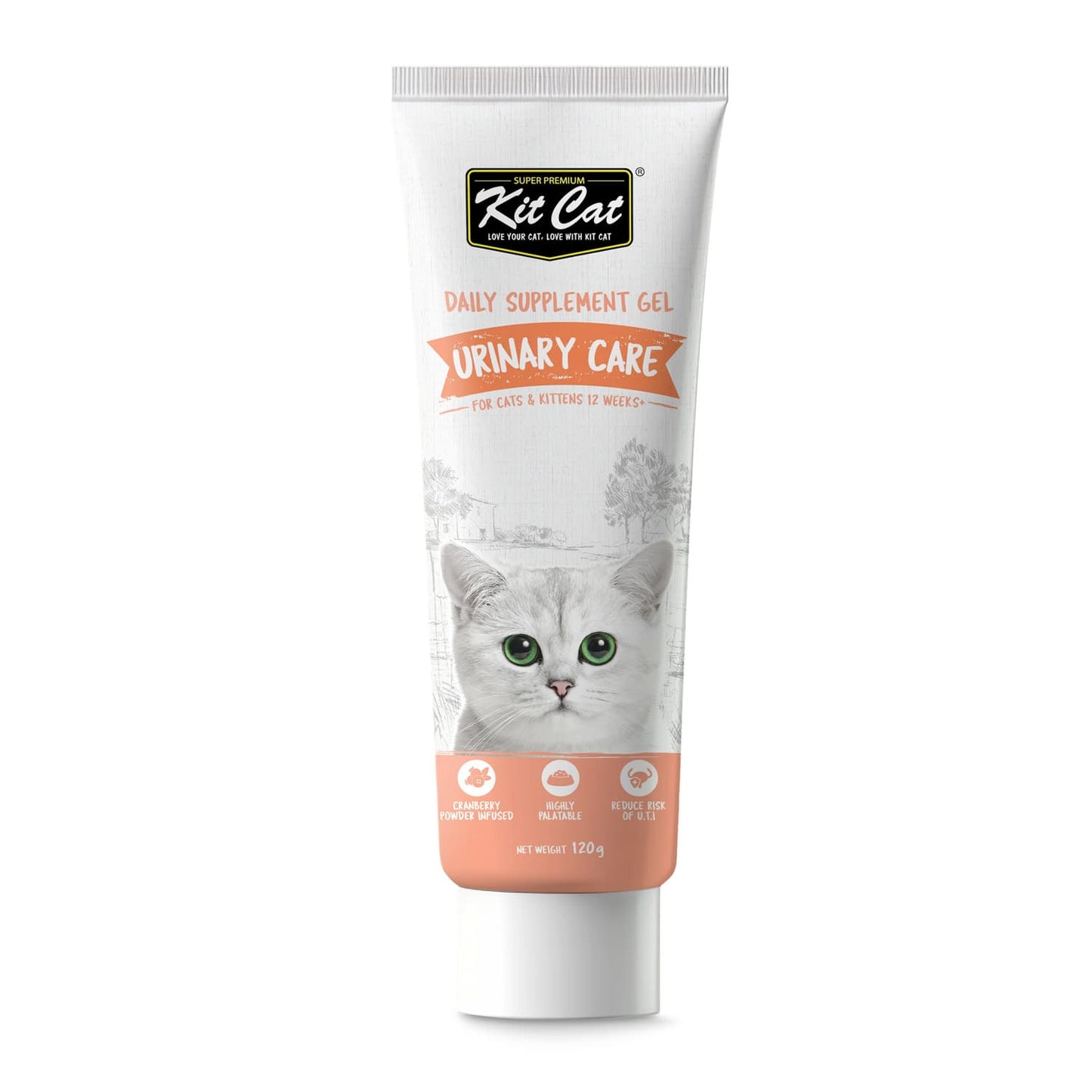 Kit Cat Daily Nutritional Supplement Gel For Cats & Kittens ‰ÛÒ Urinary Care (120g)