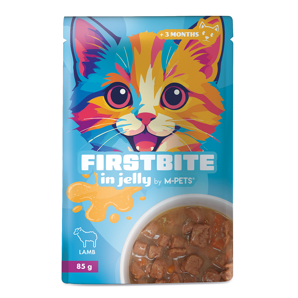 M-PETS Firstbite Lamb in Jelly Wet Food Pouches for Cat