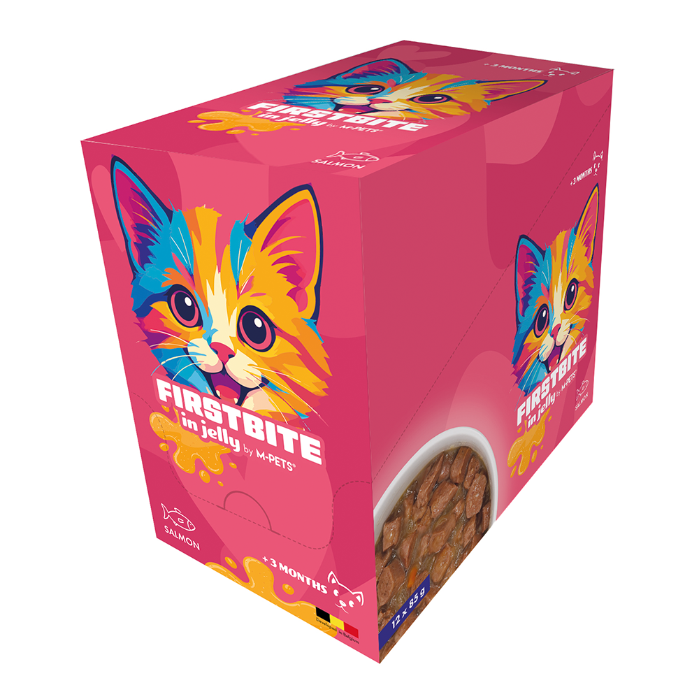 M-PETS Firstbite Salmon in Jelly Wet Food Pouches for Cats