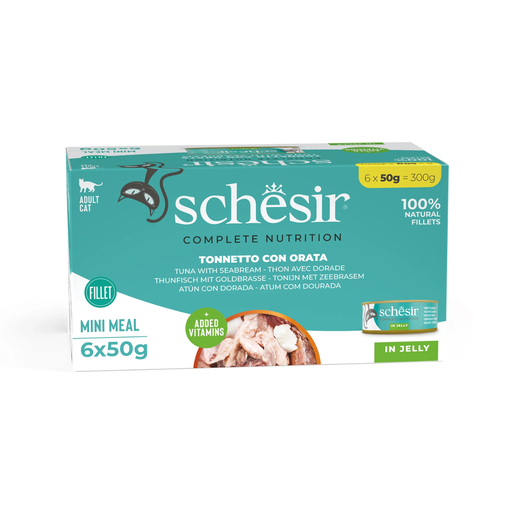 Schesir Cat Multipack Can Tuna With Seabream-6x50g