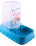 Georplast 2in1 Blue Plastic 3.7L Pet Food & Water Dispenser