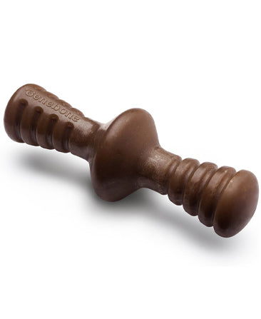 لعبة مضغ للكلاب من Benebone Zaggler - صغيرة الحجم بلون الفول السوداني