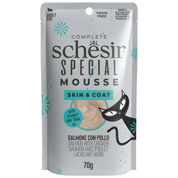 Schesir Special Mousse with Chicken & Salmon for Adult Cats