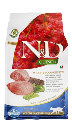 Farmina N&D Weight Management Dry Food with Lamb & Quinoa for Adult Cats 1.5 kg