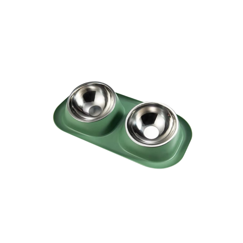 Saas Dual Pets Bowls With Steel 40X23X8Cm 1907
