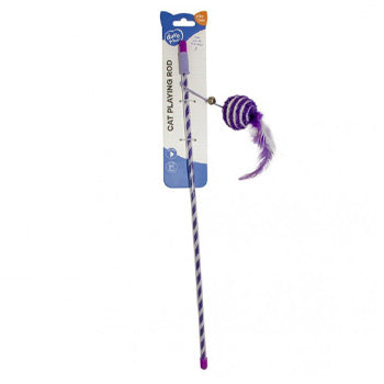 Duvo Playing Rod Catchy Glitter Ball 46 X 4 X 3.5cm Purple