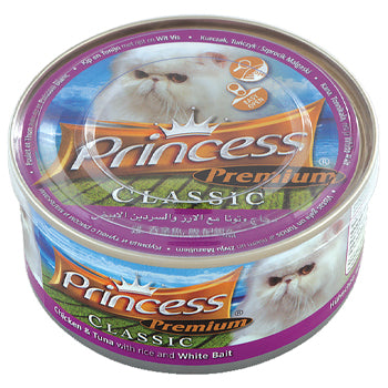 Princess Premium Chicken & Tuna with Rice & Whitebait 170g