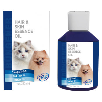 Bungener Hair & Skin Essence Oil For Cats & Dogs - 250ml (Fish Oil)