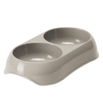 وعاء طعام مودرنا مزدوج 2x200 مل، رمادي