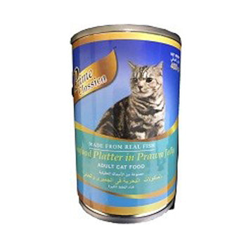 طعام القطط الرطب برايم كلاسيكا - طبق مأكولات بحرية بالجمبري