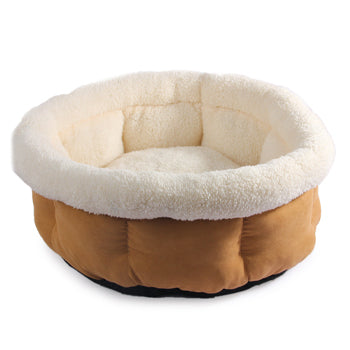 سرير العناق - صغير/بني