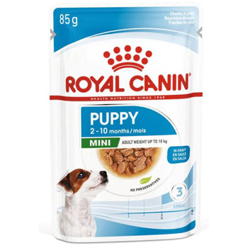 حجم طعام رطب للجراء الصغيرة من شركة هيلث نيوتريشن، 85 جرام