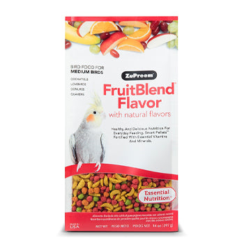 نكهة FruitBlend للطيور متوسطة الحجم 14 أونصة (397 جم)