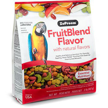 طعام ببغاء كبير بنكهة FruitBlend، 2 رطل (0.91 كجم)