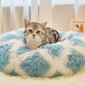 Pado Pet Fluffy Donut Cushion - Pattern 60 x 20cm