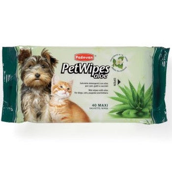 Padovan Pet Wipes Aloe (40 Pcs)