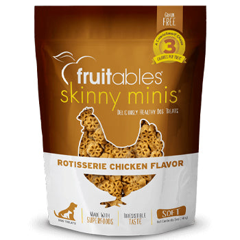 Fruitables Skinny Minis Dog Treats Rotisserie Chicken 141 gr