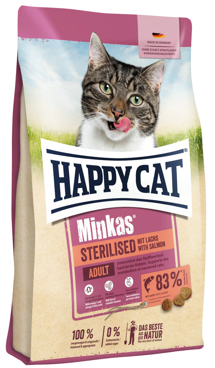 Happy Cat Minkas Sterilized Salmon1.5kg