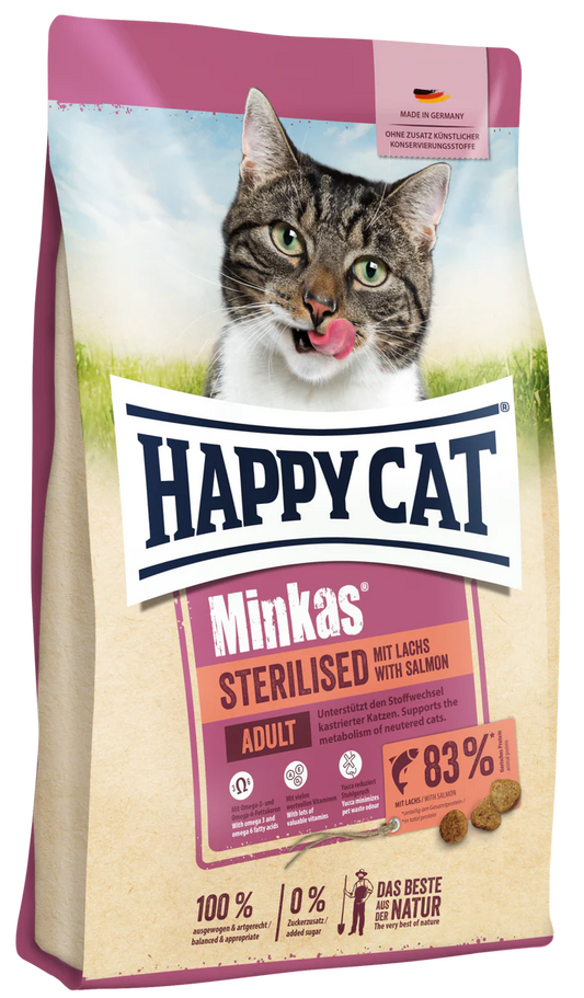 Happy Cat Minkas Sterilized Salmon1.5kg