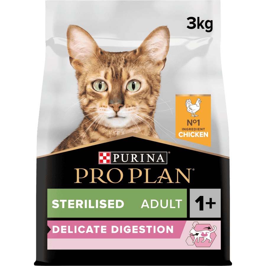 PRO PLAN STERILISED ADULT DELICATE DIGESTION CHICKEN, 3 KG
