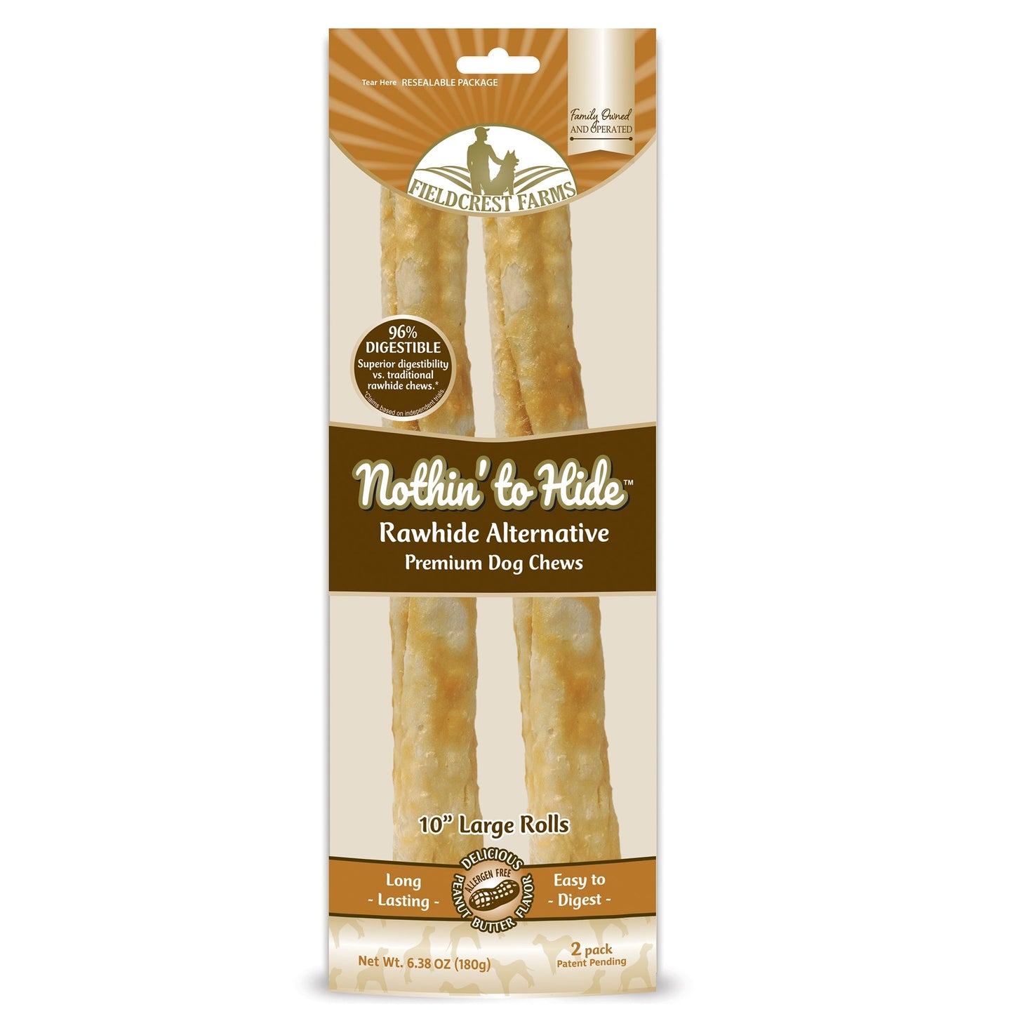 Nothin‰۪ to Hide Large Roll - Peanut Butter 180g