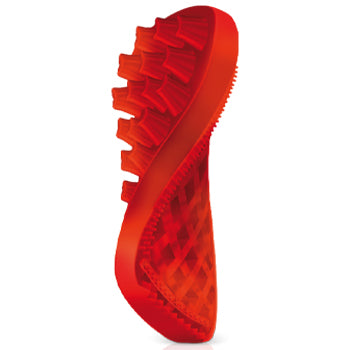 Pet+Me Firm Silicone Brush For Longhair Dog - Red