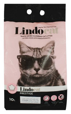 Lindocat White Micro Clumping Cat Litter Baby Powder Scent