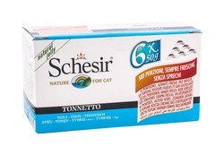 Schesir Nature Wet Food with Tuna for Adult Cats 6 x 50 gr