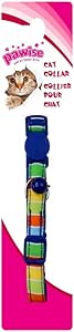 Pawise Cat Collar - Stripe, Blue