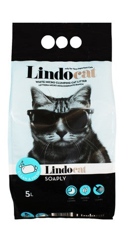 Lindocat Soaply White Micro Clumping Cat Litter Clean & Fresh Scent
