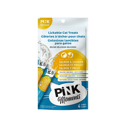 Pink Moments Lickable Cat Treat –Salmon (15g × 4)
