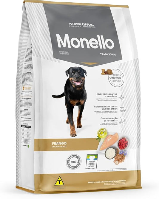 MONELLO Adult Dog Traditional 15kg, multicolor