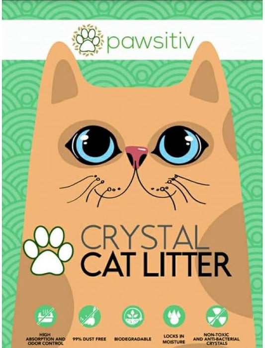 Pawsitiv Biodegradable Crystal Cat Litter Baby Powder Scent