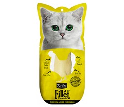Kit Cat Low Fat Fillet Cat Treats with Chicken & Hairball Fiber 30 gr