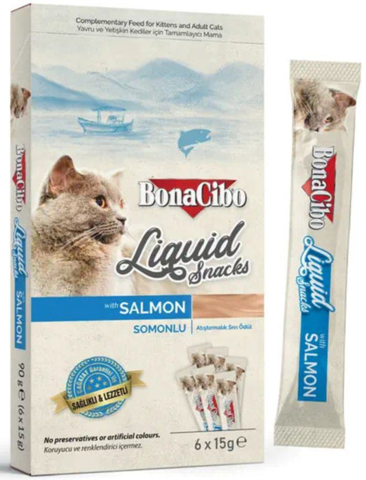 بونسيبو، طعام القطط السائل بالسلمون، 90 جرام