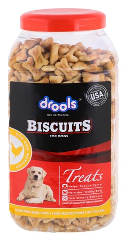 Drools Biscuit Dog Treats with Chicken & Egg 800 gr