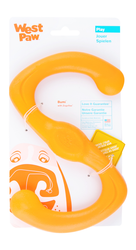 West Paw Bumi Orange S Shape Dog Tug Toy
