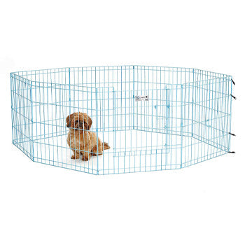 Blue Exercise Pen with Door 24‰Û?