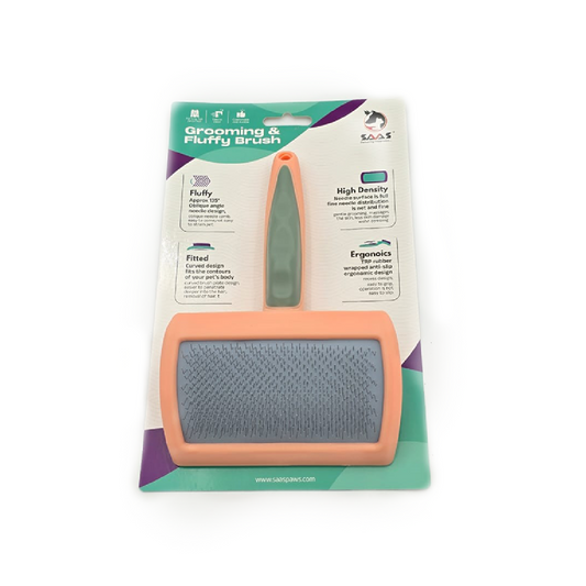 Saas Grooming Fluffy Brush Orange 18x11.7x2.3 CM