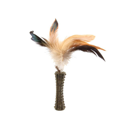Catnip ‰ÛÏJohnny Sticks‰۝ with Natural Feather (Peach)