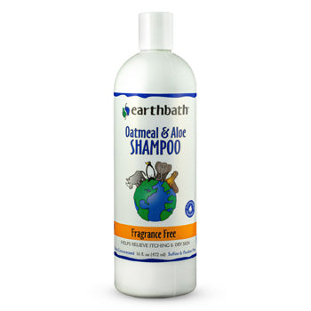 earthbath Oatmeal & Aloe Shampoo, Fragrance Free 16 oz