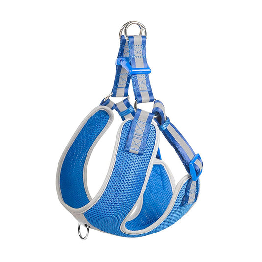 Fida Step-in Dog Harness ‰ÛÒ Reflective-BLUE (L)