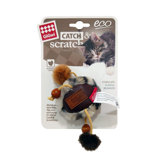 Ball Catch & Scratch Eco line with Slivervine Leaves and LeatheretteåÊ