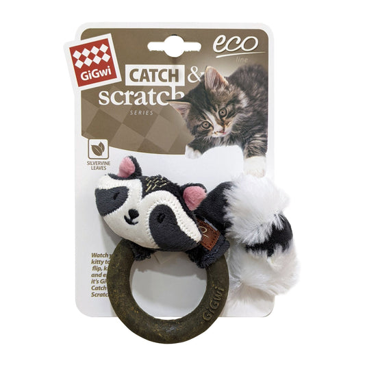 Raccoon Catch & Scratch Eco line with Slivervine RingåÊ