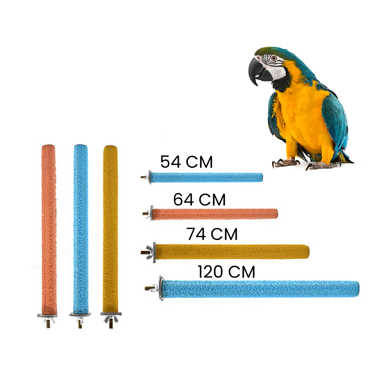 Saas Bird Perch Stick 64 CM