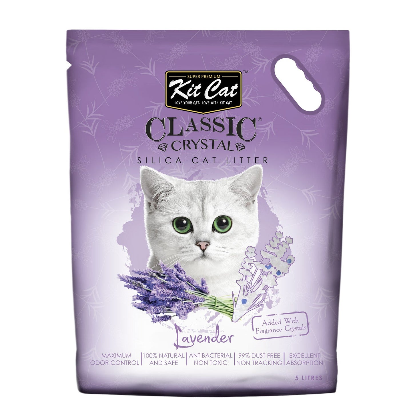 Kit Cat Classic Crystal Cat Litter ‰ÛÒ Lavender (5 Litres)