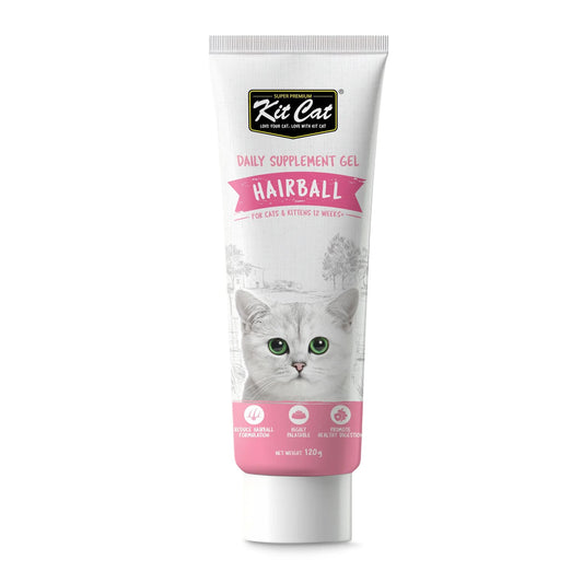 Kit Cat Daily Nutritional Supplement Gel For Cats & Kittens ‰ÛÒ Hairball (120g)